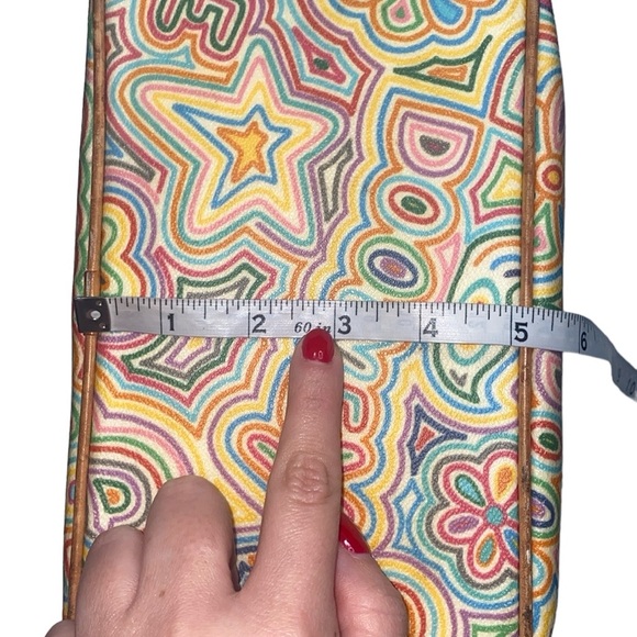 Vintage Dooney & Bourke Tan/Rainbow Hobo Shoulder Bag - Picture 17 of 17